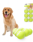 Pelotas de tenis para perro mediana/grande pack X6 – Rebote, diversión y resistencia