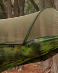 Hamaca portátil para camping con mosquitero – Comodidad y protección