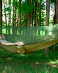 Hamaca portátil para camping con mosquitero – Comodidad y protección