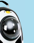 Mochila transportadora para mascotas – Cómoda, segura y con diseño de pingüino