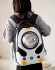 Mochila transportadora para mascotas – Cómoda, segura y con diseño de pingüino