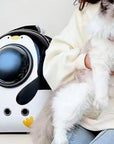 Mochila transportadora para mascotas – Cómoda, segura y con diseño de pingüino