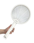 RAQUETA ELÉCTRICA MATAMOSQUITOS USB – 1600 V, LUZ UV Y BATERÍA RECARGABLE
