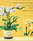 Orquídea decorativa tipo Lego – Un toque de naturaleza en versión creativa