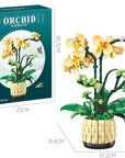 Orquídea decorativa tipo Lego – Un toque de naturaleza en versión creativa