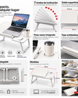 Mesa plegable con inclinacion doble nivel