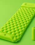 Colchoneta de camping con inflador de pie integrado – Comodidad y portabilidad