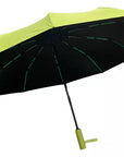 Paraguas plegable reforzado reflectante – Compacto y resistente