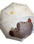 Paraguas plegable inverso de capybara portatil con proteccion UV+
