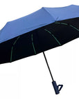 Paraguas plegable reforzado reflectante – Compacto y resistente
