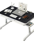ESCRITORIO MESA PLEGABLE AJUSTABLE PARA CAMA – COMODIDAD Y CONECTIVIDAD USB