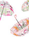 Paraguas infantiles de gatitos transparentes