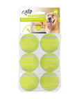 Pelotas de tenis para perro pack X6 – Rebote, diversión y resistencia