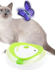 Juguete interactivo para gato con mariposa y pelota giratoria – Diversión 360° garantizada