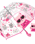 Paraguas infantiles de gatitos transparentes