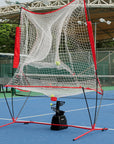 Combo Lanzador de pelotas de tenis + Red de entrenamiento