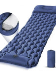 Colchoneta de camping con inflador de pie integrado – Comodidad y portabilidad