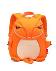 MOCHILA INFANTIL TIRANOSAURIO GRANDE NARANJA – IMPERMEABLE Y DIVERTIDA
