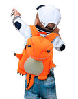 MOCHILA INFANTIL TIRANOSAURIO GRANDE NARANJA – IMPERMEABLE Y DIVERTIDA