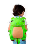 MOCHILA INFANTIL TIRANOSAURIO GRANDE NARANJA – IMPERMEABLE Y DIVERTIDA