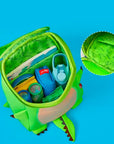 MOCHILA INFANTIL TIRANOSAURIO GRANDE NARANJA – IMPERMEABLE Y DIVERTIDA