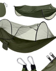 Hamaca portátil para camping con mosquitero – Comodidad y protección