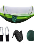 Hamaca portátil para camping con mosquitero – Comodidad y protección