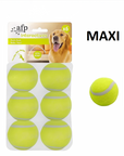 Pelotas de tenis para perro mediana/grande pack X6 – Rebote, diversión y resistencia
