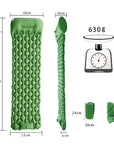 Colchoneta de camping con inflador de pie integrado – Comodidad y portabilidad