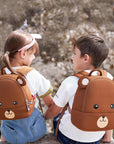 MOCHILA INFANTIL OSO PARDO 3D – IMPERMEABLE Y DIVERTIDA