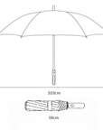 PARAGUAS PLEGABLE REFORZADO REFLECTANTE – COMPACTO Y RESISTENTE