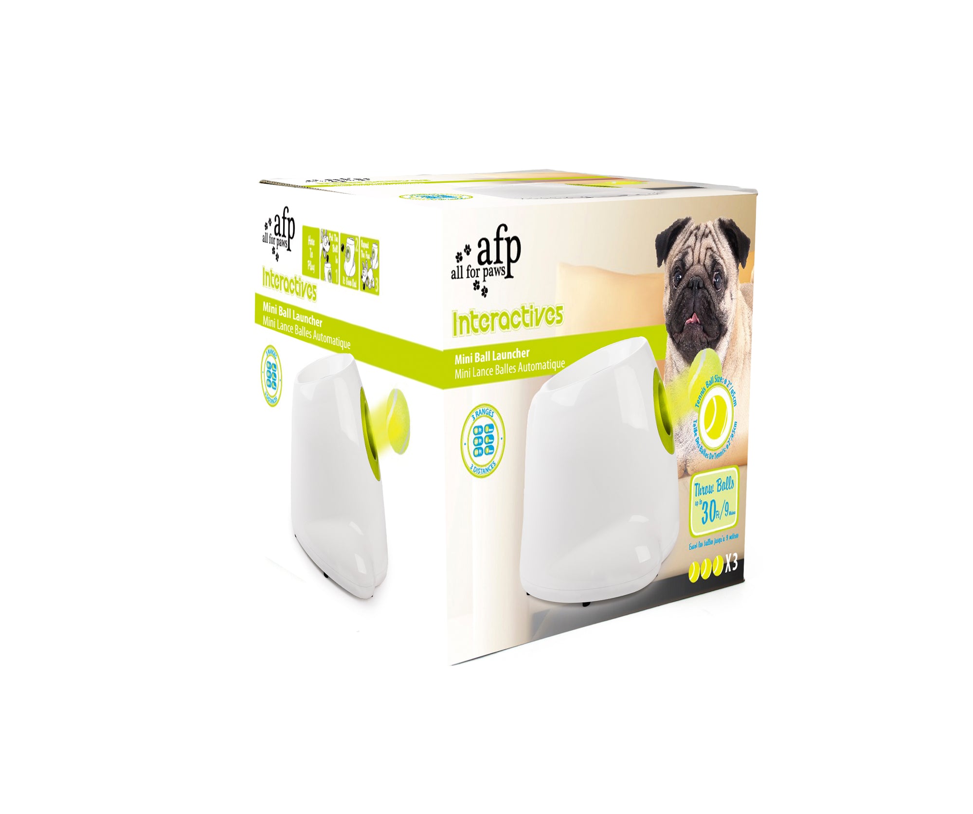 Lanzador automático de pelotas MINI para perros pequeños/medianos – Diversión interactiva y ejercicio sin límites