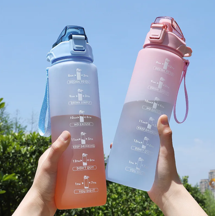Botella motivacional – Hidratate con estilo y con objetivos a cumplir