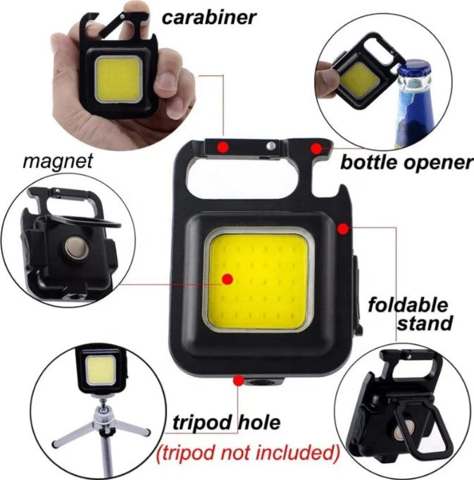 Mini linterna led multifunción – Todo lo que necesitás, en el llavero