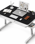 ESCRITORIO MESA PLEGABLE AJUSTABLE PARA CAMA – COMODIDAD Y CONECTIVIDAD USB
