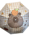 Paraguas plegable inverso de capybara portatil con proteccion UV+