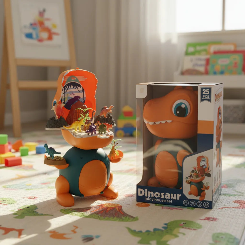 Set de Juego Dinosaurios 2 en 1 – ¡Explorá, creá y aprendé jugando!