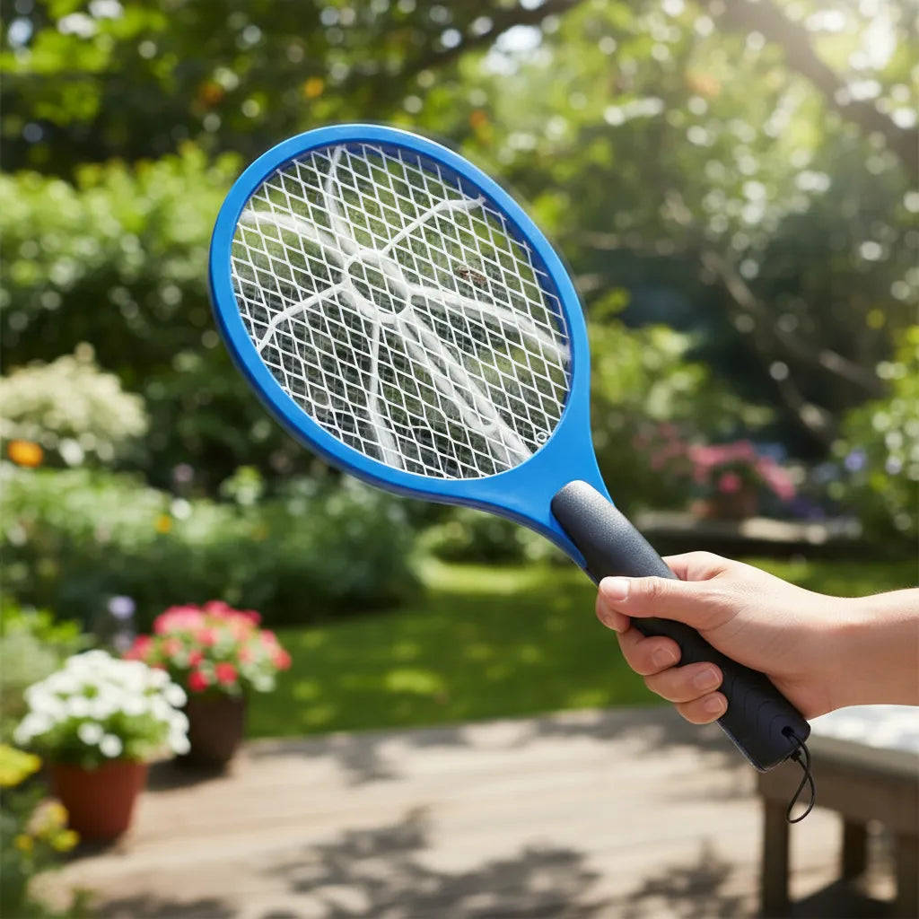 Raqueta eléctrica mata mosquitos – 1700 v para una eliminación rápida y segura