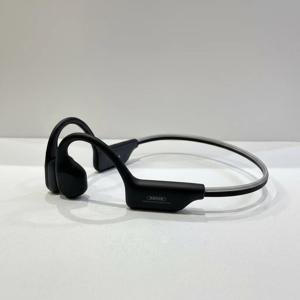 Auriculares deportivos de conducción ósea waterproof con luz LED