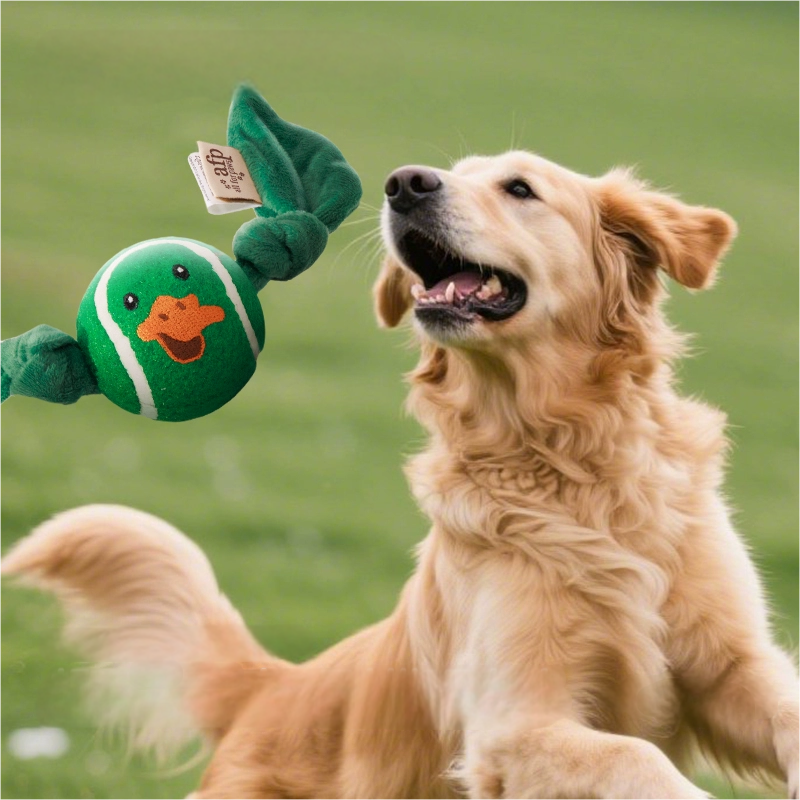 Juguete para perro Pato Pelota con sonido – Diversión y estímulo garantizado