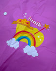Piloto de lluvia infantil de princesas y unicornios