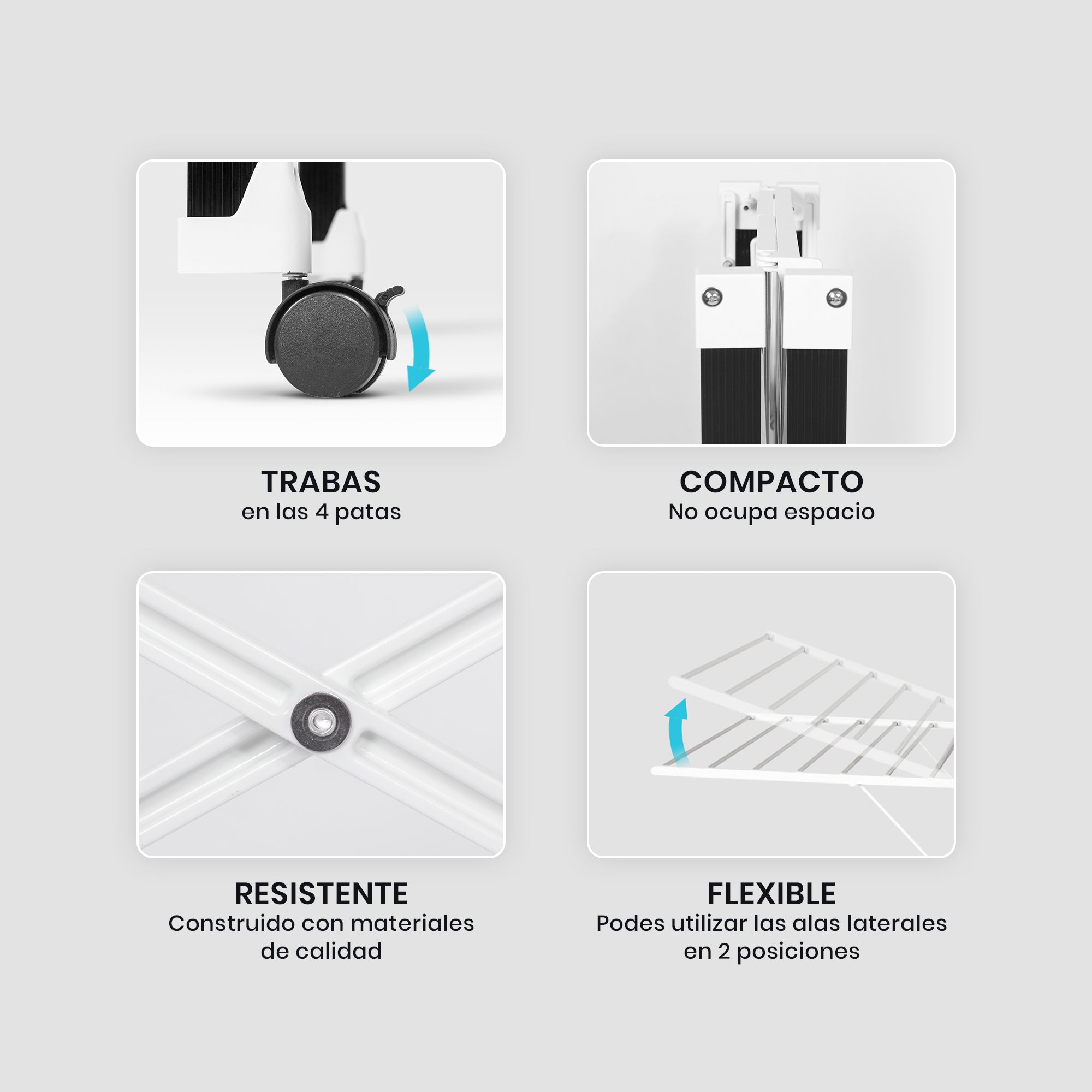 TENDER DE ALUMINIO CON EXTENSIONES LATERALES – GRAN CAPACIDAD Y MOVILIDAD