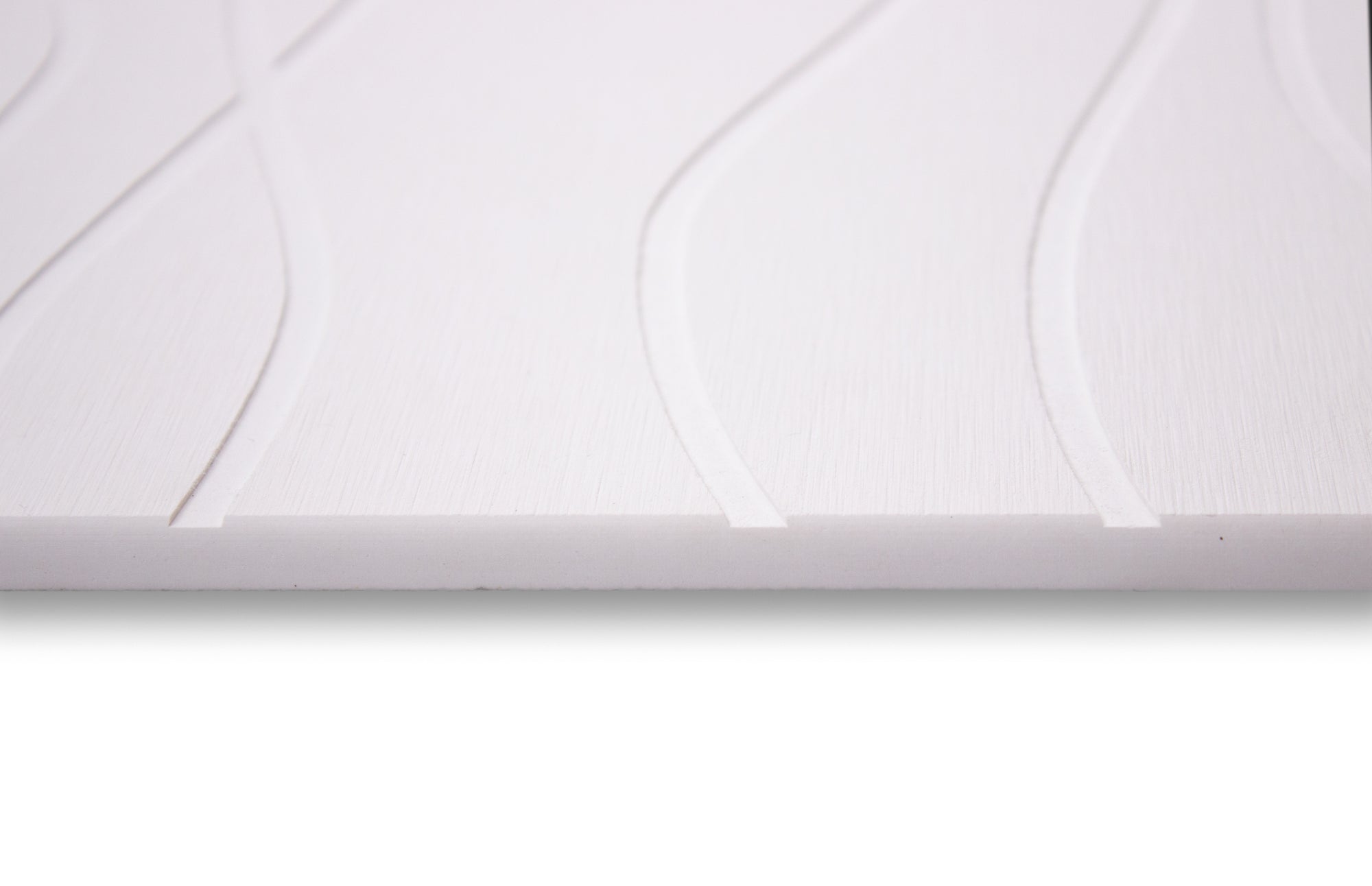 Alfombra placa de baño absorbente de piedra de diatomeas - Blanco con lineas