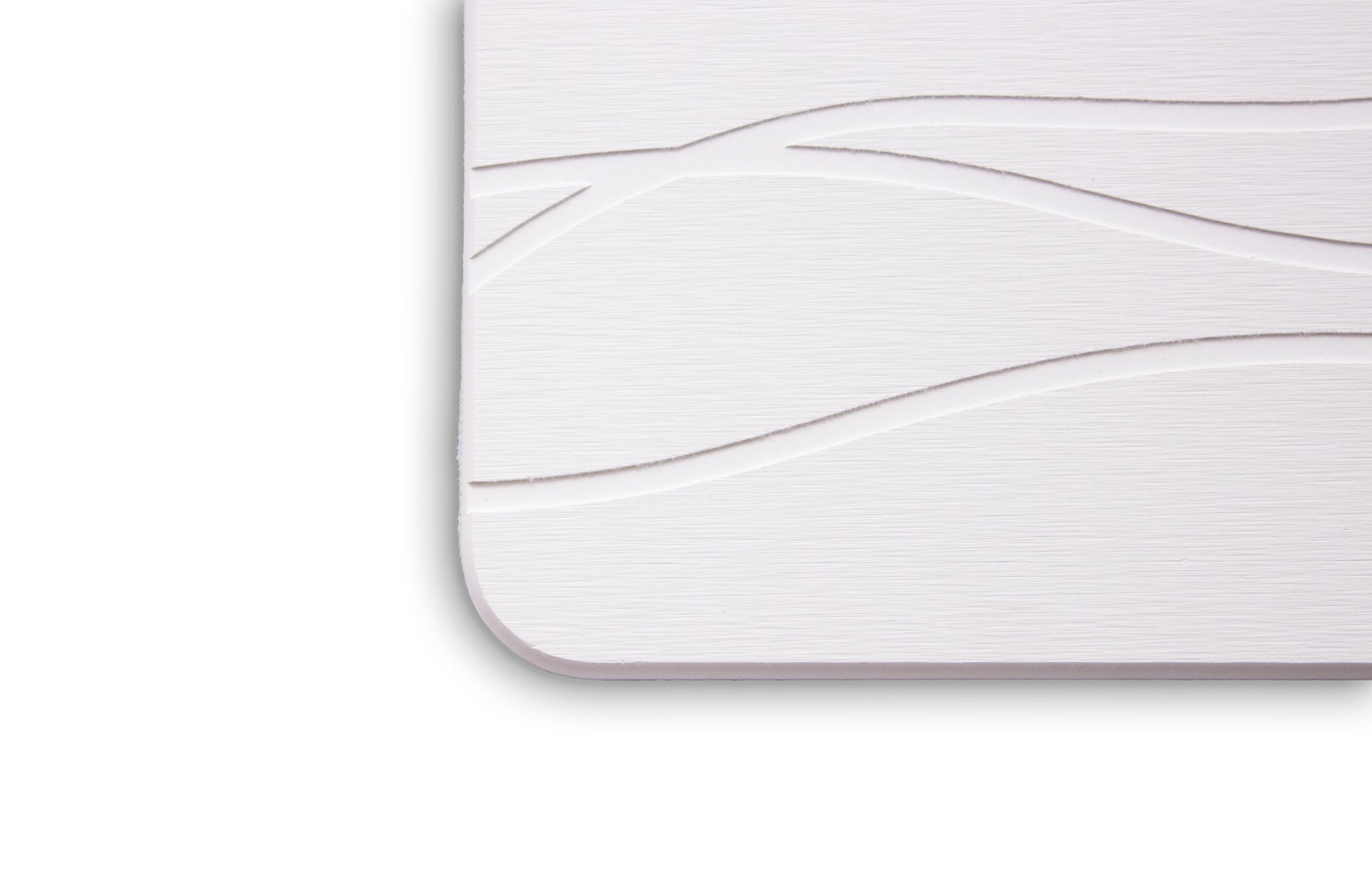 Alfombra placa de baño absorbente de piedra de diatomeas - Blanco con lineas