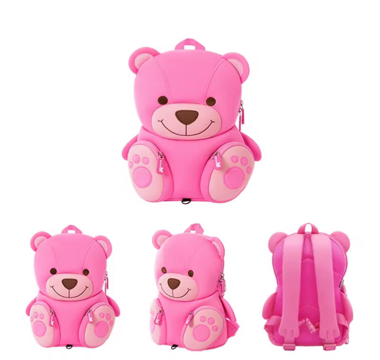 MOCHILA INFANTIL OSO 3D – IMPERMEABLE Y CÓMODA