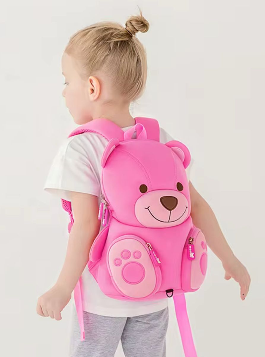 MOCHILA INFANTIL OSO 3D – IMPERMEABLE Y CÓMODA