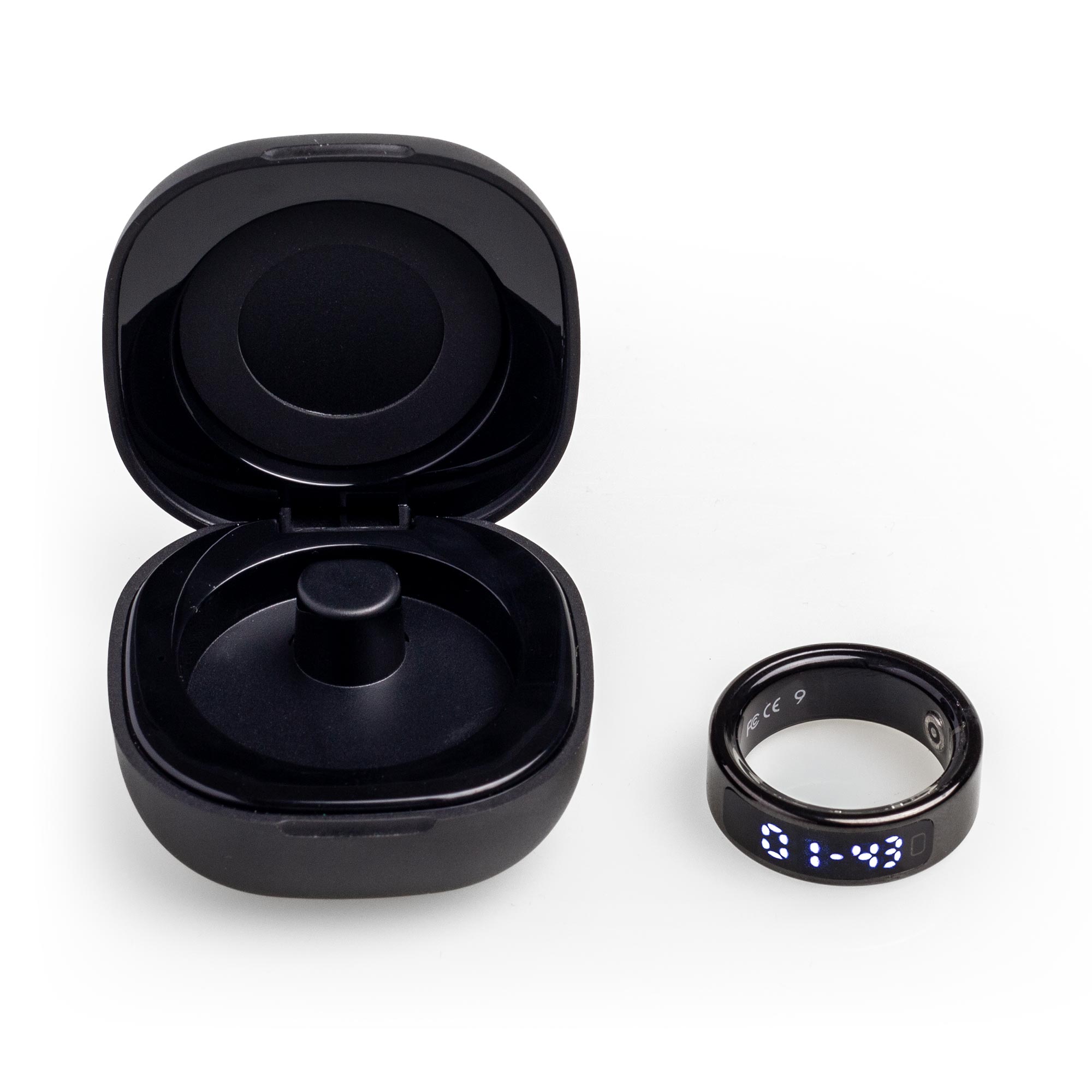 Anillo inteligente con pantalla táctil – Monitoreo de salud y sueño