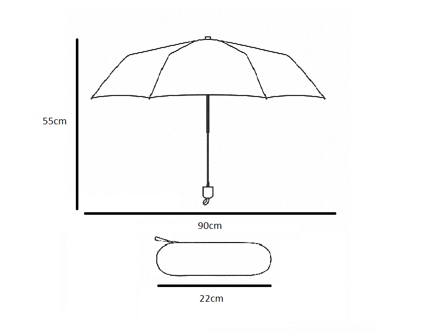 PARAGUAS PLEGABLE UV  CON ESTUCHE – PROTECCIÓN Y COMODIDAD